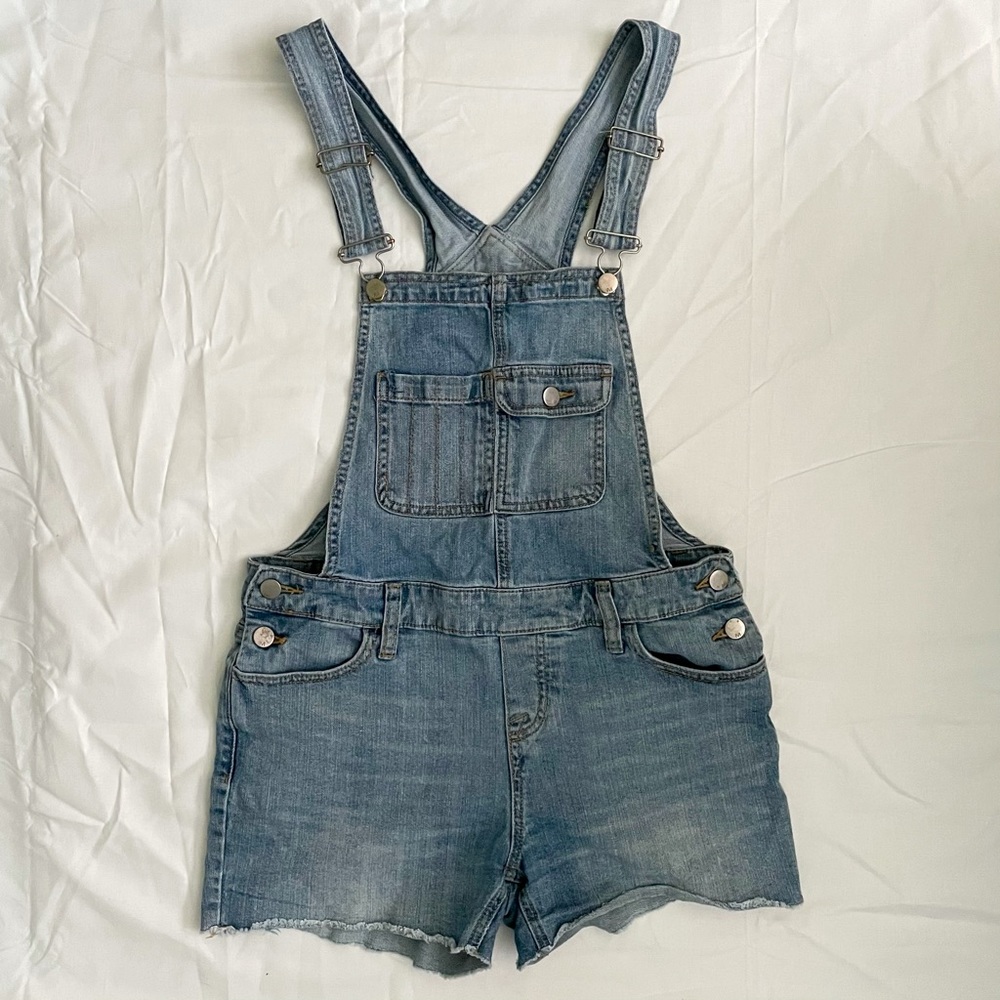 Mossimo/Target Distressed Overalls - Light Wash